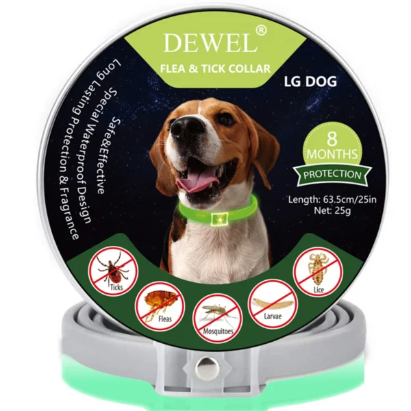 Flohhalsband Zeckenhalsband Chemiefreies für Hund