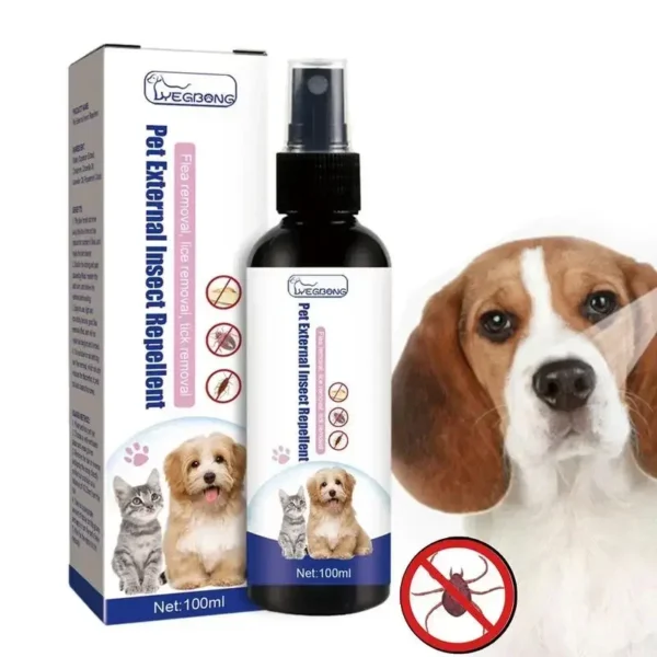 Natürliches Floh- & Zeckenspray für Hunde & Katzen mit Lavendel & Eukalyptus – 100ml