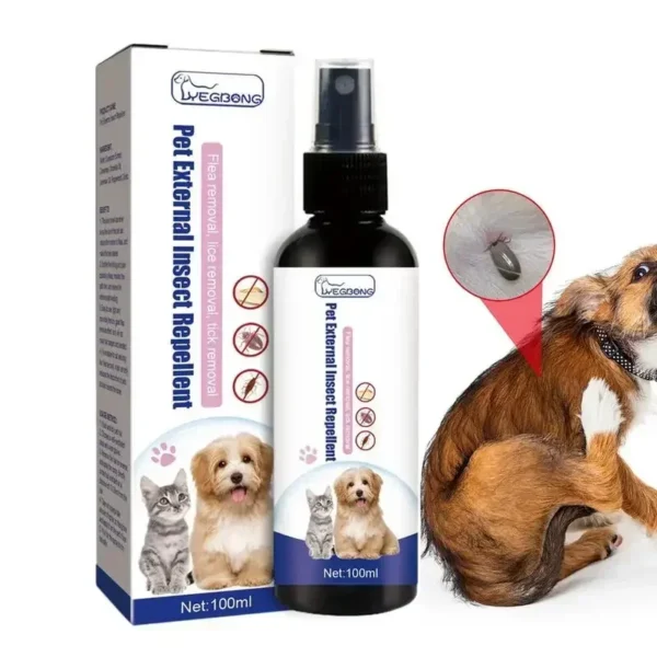 Natürliches Floh- & Zeckenspray für Hunde & Katzen mit Lavendel & Eukalyptus – 100ml