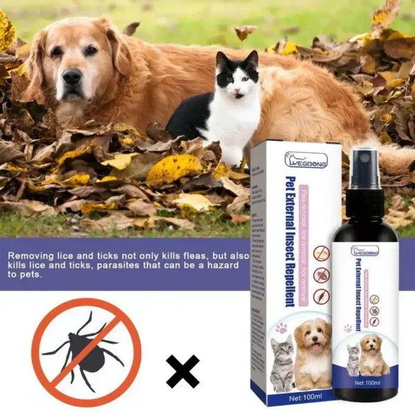 Natürliches Floh- & Zeckenspray für Hunde & Katzen mit Lavendel & Eukalyptus – 100ml
